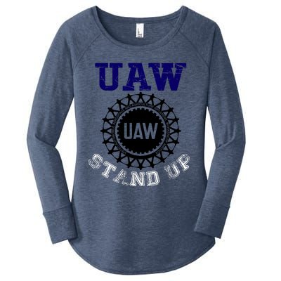 Uaw Strike Stand Up United Auto Workers Union Uaw Red Trending Women's Perfect Tri Tunic Long Sleeve Shirt