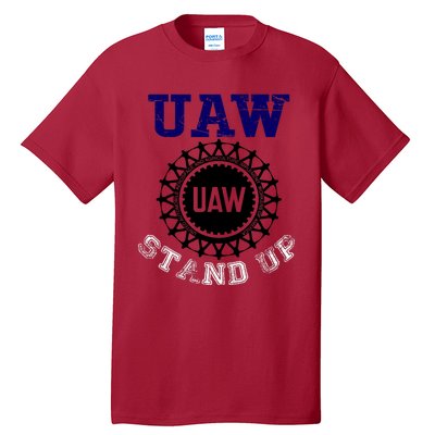 Uaw Strike Stand Up United Auto Workers Union Uaw Red Trending Tall T-Shirt