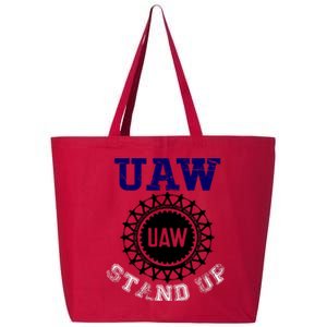 Uaw Strike Stand Up United Auto Workers Union Uaw Red Trending 25L Jumbo Tote