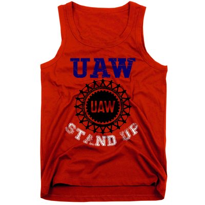 Uaw Strike Stand Up United Auto Workers Union Uaw Red Trending Tank Top