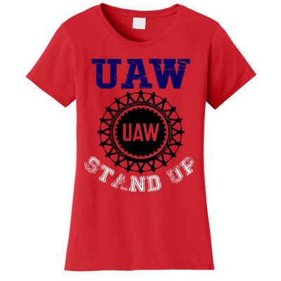 Uaw Strike Stand Up United Auto Workers Union Uaw Red Trending Women's T-Shirt