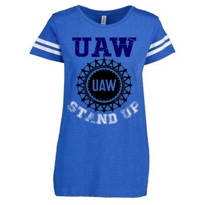 Uaw Strike Stand Up United Auto Workers Union Uaw Red Trending Enza Ladies Jersey Football T-Shirt