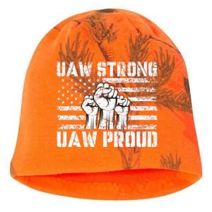 UAW Strong Solidarity UAW Proud Union UAW Laborer Worker Kati - Camo Knit Beanie