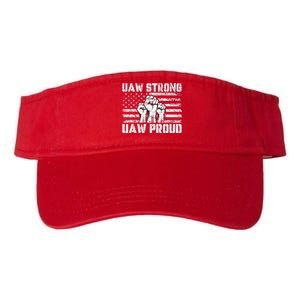 UAW Strong Solidarity UAW Proud Union UAW Laborer Worker Valucap Bio-Washed Visor