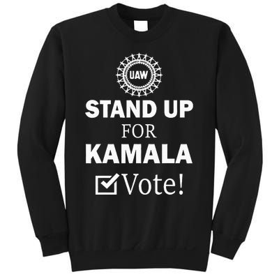 Uaw Strike Stand Up For Kamala Vote Uaw Red Sweatshirt