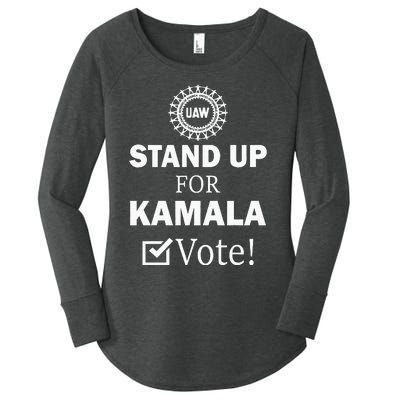 Uaw Strike Stand Up For Kamala Vote Uaw Red Women's Perfect Tri Tunic Long Sleeve Shirt