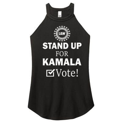 Uaw Strike Stand Up For Kamala Vote Uaw Red Women's Perfect Tri Rocker Tank