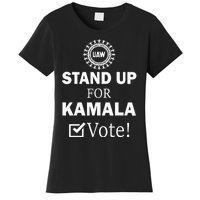 Uaw Strike Stand Up For Kamala Vote Uaw Red Women's T-Shirt