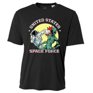 United States Space Force Funny Space Lover & Ufo Alien Cooling Performance Crew T-Shirt