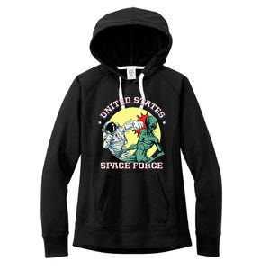 United States Space Force Funny Space Lover & Ufo Alien Women's Fleece Hoodie