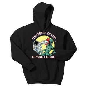 United States Space Force Funny Space Lover & Ufo Alien Kids Hoodie