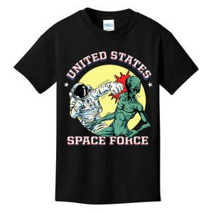 United States Space Force Funny Space Lover & Ufo Alien Kids T-Shirt