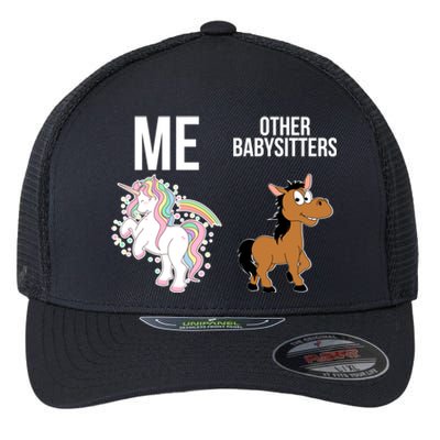 Unicorn Sitter Sitting Sitters Meaningful Gift Flexfit Unipanel Trucker Cap