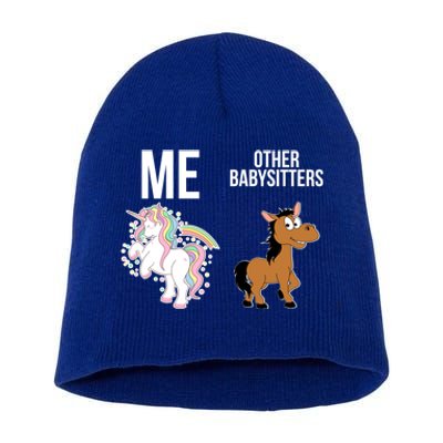 Unicorn Sitter Sitting Sitters Meaningful Gift Short Acrylic Beanie