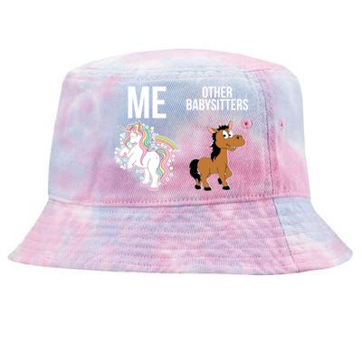 Unicorn Sitter Sitting Sitters Meaningful Gift Tie-Dyed Bucket Hat