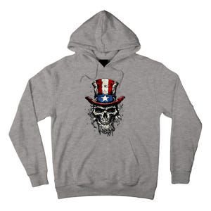 uncle sam skull Tall Hoodie