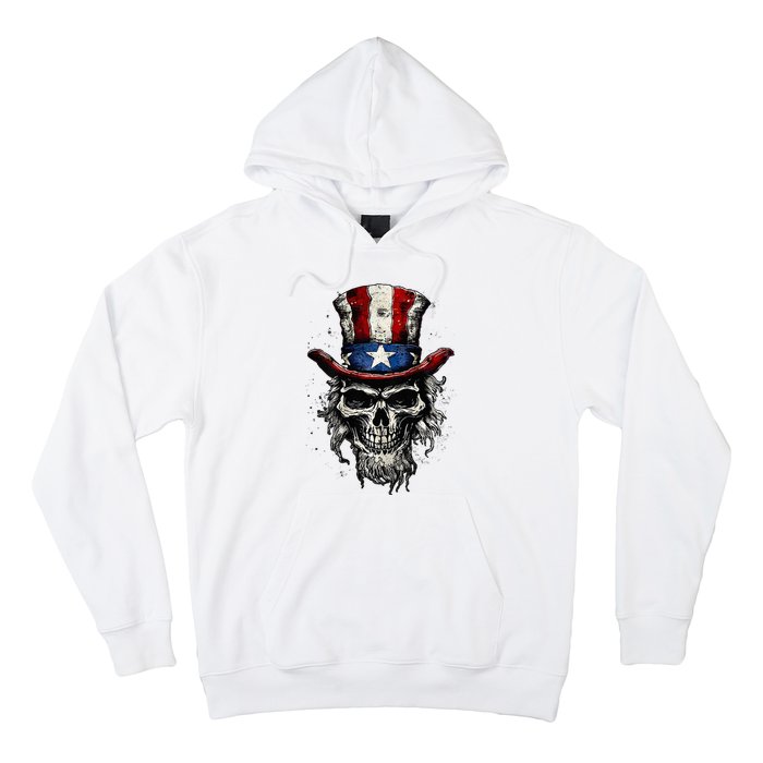 uncle sam skull Hoodie