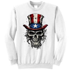 uncle sam skull Sweatshirt