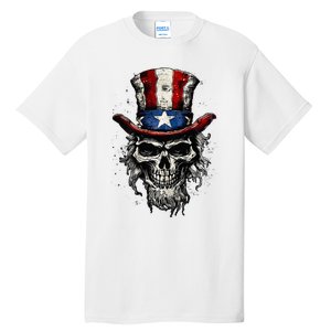 uncle sam skull Tall T-Shirt