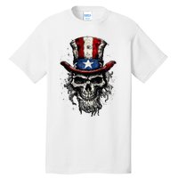 uncle sam skull Tall T-Shirt