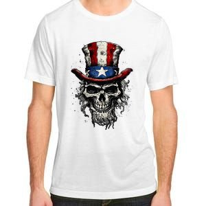 uncle sam skull Adult ChromaSoft Performance T-Shirt