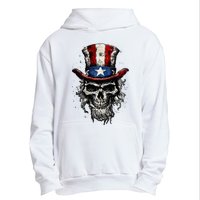 uncle sam skull Urban Pullover Hoodie