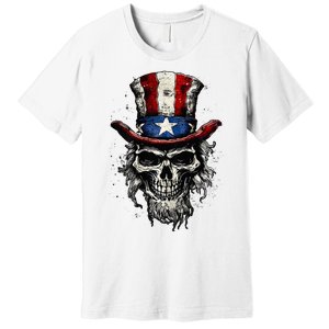 uncle sam skull Premium T-Shirt