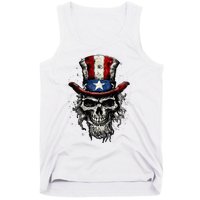 uncle sam skull Tank Top