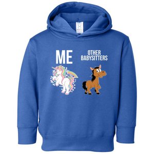 Unicorn Sitter Sitting Sitters Gift Toddler Hoodie