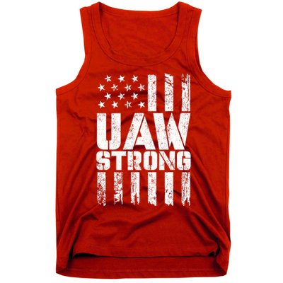UAW Strong Solidarity UAW Proud Union UAW Laborer Worker Tank Top