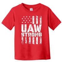 UAW Strong Solidarity UAW Proud Union UAW Laborer Worker Toddler T-Shirt