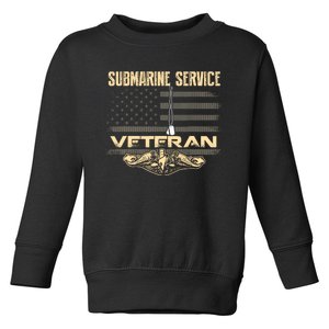 Us Submarine Service Veteran For Veteran Submariner Toddler Sweatshirt