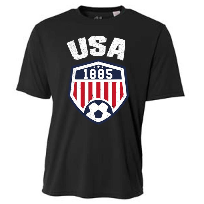 USA Soccer Shirt 1885 American Soccer USA Jersey Fan Cooling Performance Crew T-Shirt