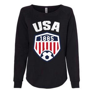 USA Soccer Shirt 1885 American Soccer USA Jersey Fan Womens California Wash Sweatshirt