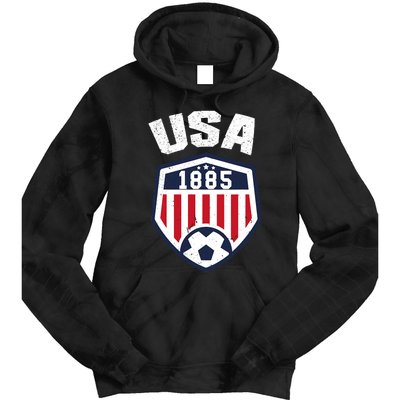 USA Soccer Shirt 1885 American Soccer USA Jersey Fan Tie Dye Hoodie