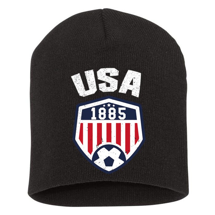 USA Soccer Shirt 1885 American Soccer USA Jersey Fan Short Acrylic Beanie