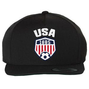 USA Soccer Shirt 1885 American Soccer USA Jersey Fan Wool Snapback Cap