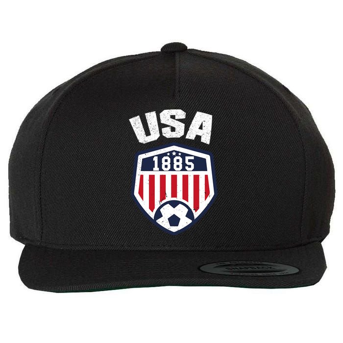 USA Soccer Shirt 1885 American Soccer USA Jersey Fan Wool Snapback Cap