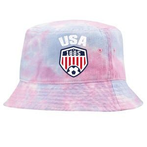 USA Soccer Shirt 1885 American Soccer USA Jersey Fan Tie-Dyed Bucket Hat