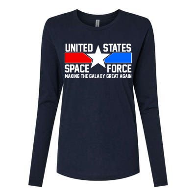 USSF Making The Galaxy Great Again Womens Cotton Relaxed Long Sleeve T-Shirt