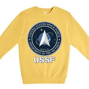 USSF Space Force Dept Of The Air Force Logo Premium Crewneck Sweatshirt