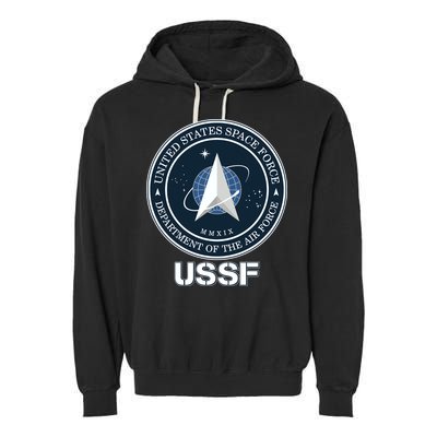 USSF Space Force Dept Of The Air Force Logo Garment-Dyed Fleece Hoodie
