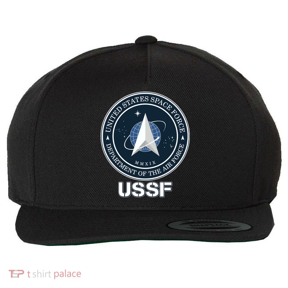 USSF Space Force Dept Of The Air Force Logo Wool Snapback Cap