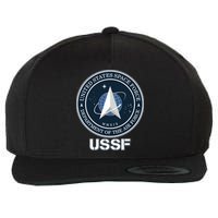 USSF Space Force Dept Of The Air Force Logo Wool Snapback Cap