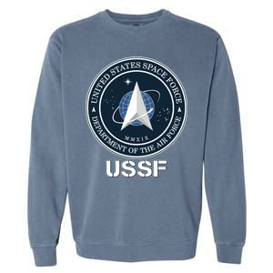 USSF Space Force Dept Of The Air Force Logo Garment-Dyed Sweatshirt