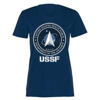 USSF Space Force Dept Of The Air Force Logo Women's Momentum V-Neck T-Shirt