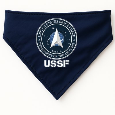 USSF Space Force Dept Of The Air Force Logo USA-Made Doggie Bandana