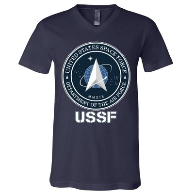 USSF Space Force Dept Of The Air Force Logo V-Neck T-Shirt