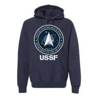 USSF Space Force Dept Of The Air Force Logo Premium Hoodie