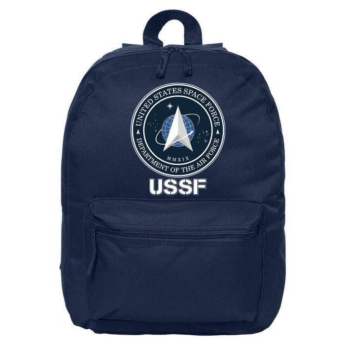 USSF Space Force Dept Of The Air Force Logo 16 in Basic Backpack